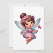 Sprookjesbos verjaardagsuitnodiging kaart (Achterkant)