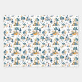 Sprookjesbos Wit en Blauw Inpakpapier Vel (Voorkant 2)