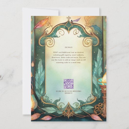 SPROOKJESBRUIDSPAKKETTEN SPROOKJESVERHAAL BOEKSTIJ KAART (Achterkant)