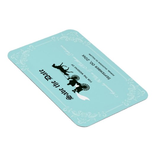 Sprookjesbruiloft Bewaar de datum Magneten (Rechterzijde)