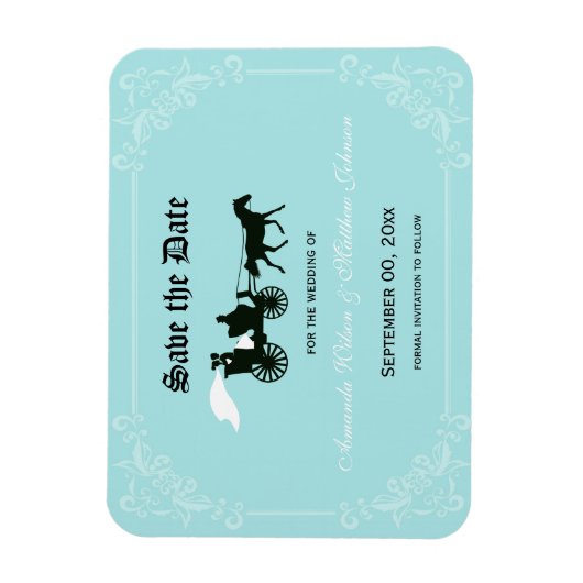 Sprookjesbruiloft Bewaar de datum Magneten (Verticaal)