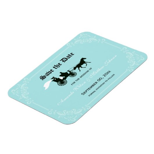 Sprookjesbruiloft Bewaar de datum Magneten (Linkerzijde)