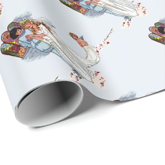 sprookjesbruiloft cadeaupapier (Rol Hoek)