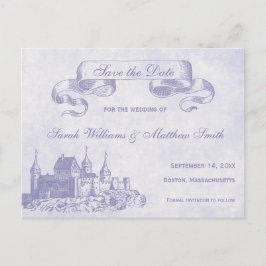 Sprookjesbruiloft Save the Date Briefkaart