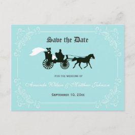 Sprookjesbruiloft Save the Date Briefkaart