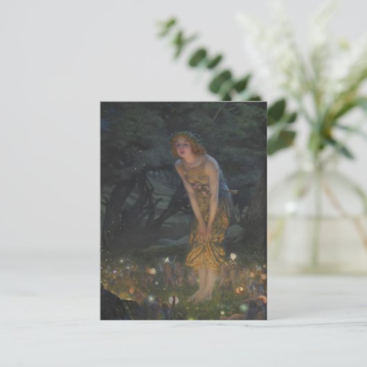 Sprookjescirkel schilderij, Midzomeravond door Hug Briefkaart (Staand voorkant)