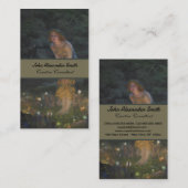 Sprookjescirkel schilderij, Midzomeravond door Hug Visitekaartje (Voorkant / Achterkant)