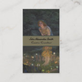 Sprookjescirkel schilderij, Midzomeravond door Hug Visitekaartje (Voorkant)