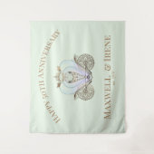 Sprookjescoach op lichtgroen wandkleed (Voorkant)