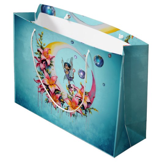 Sprookjesdansen op de maan groot cadeauzakje (Achterkant Gekanteld)