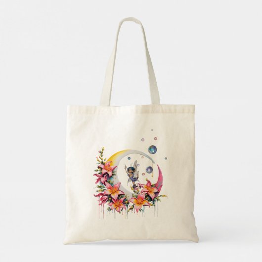 Sprookjesdansen op de maan tote bag (Achterkant)