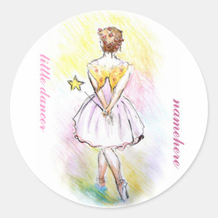 : Sprookjesdanser Ronde Sticker