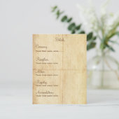 Sprookjesdetails Kaart Portriat - Bruine tekst (Staand voorkant)