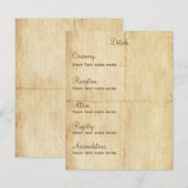 Sprookjesdetails Kaart Portriat - Bruine tekst (Voorkant / Achterkant)