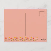 Sprookjesdeur Verjaardagsfoto Bedankt Briefkaart (Achterkant)