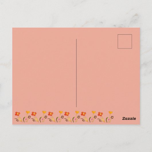 Sprookjesdeur Verjaardagsfoto Bedankt Briefkaart (Achterkant)