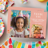 Sprookjesdeur Verjaardagsfoto Bedankt Briefkaart