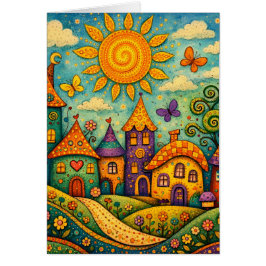 Sprookjesdorp Fantasievol Canvas Kunst