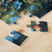 Sprookjesdorp met Paddenstoeldaken Legpuzzel (Zijkant)