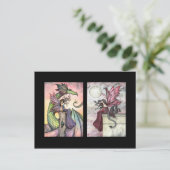 Sprookjesdraak ACEO Kaarten door Molly Harrison (Staand voorkant)