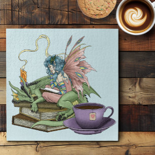 Sprookjesdraak Drinkt Thee Vriendschap Legpuzzel