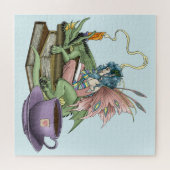 Sprookjesdraak Drinkt Thee Vriendschap Legpuzzel (Horizontaal)