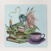 Sprookjesdraak Drinkt Thee Vriendschap Legpuzzel (Verticaal)