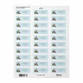 Sprookjesdraak drinkt theevriendschap  etiket (Full Sheet)