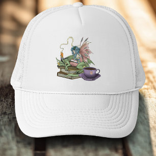 Sprookjesdraak drinkt theevriendschap trucker pet