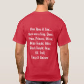 Sprookjesdraak Humor T-Shirt (Achterkant)