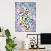 Sprookjesdraakposterprint van Molly Harrison Poster (Thuiskantoor)