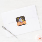 Sprookjeself Boeklabel Vierkante Sticker (Envelop)
