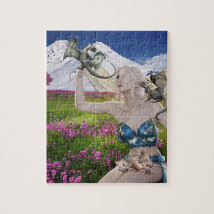 Sprookjeself en babysbaby's Mooie Landschap Legpuzzel