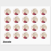 Sprookjesenvelopzegel Ronde Sticker (Vel)