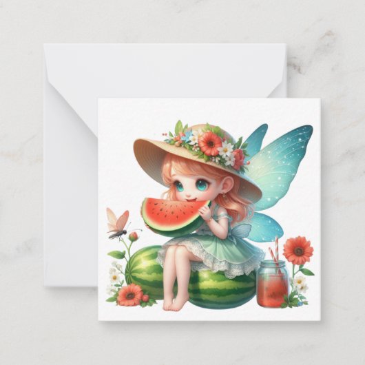 Sprookjesfantasie briefkaart (Voorkant)