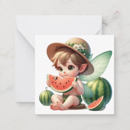 Sprookjesfantasie briefkaart (Voorkant)