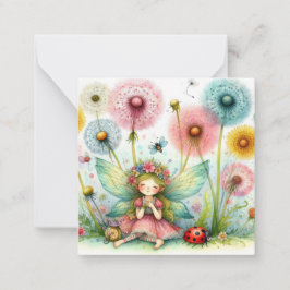 Sprookjesfantasie Notitiekaart Notitiekaartje