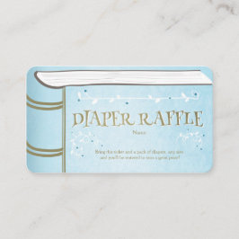 Sprookjesfee baby shower luierspel kaart