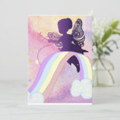 sprookjesfee bewaar de datum save the date (Staand voorkant)