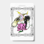 Sprookjesfee met schaduw badge (Achterkant)