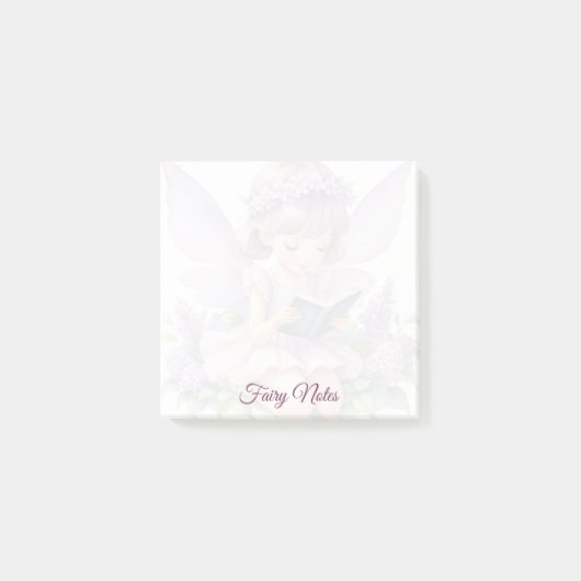Sprookjesfee Pastel Kleurige Gepersonaliseerde Pos Post-it® Notes (Voorkant)