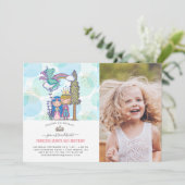 Sprookjesfeest Uitnodiging | Prins & Prinses (Staand voorkant)