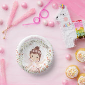 Sprookjesfiguren en roze tafelconfetti papieren kommen (Feest)