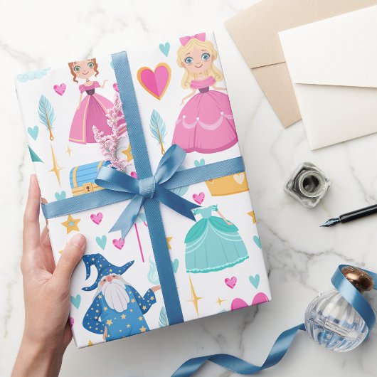 Sprookjesfiguren Inpakpapier
