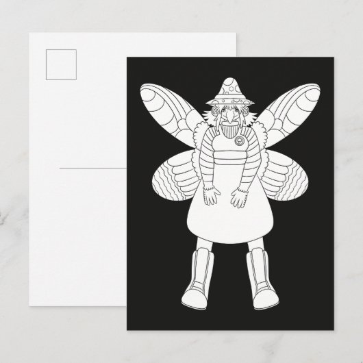 Sprookjesfiguur Briefkaart (Voorkant / Achterkant)