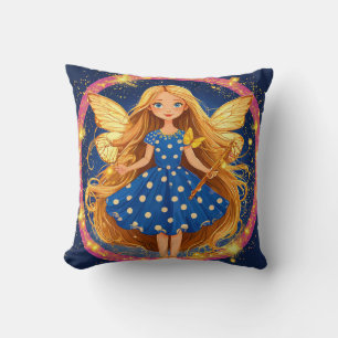 Sprookjesfiguur met Toverstaf Decoratie Glitter Fa Kussen