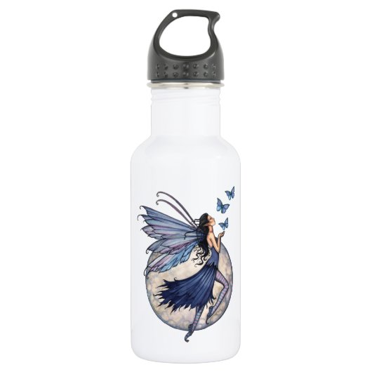 Sprookjesfiguur met vlinders waterfles (Voorkant)
