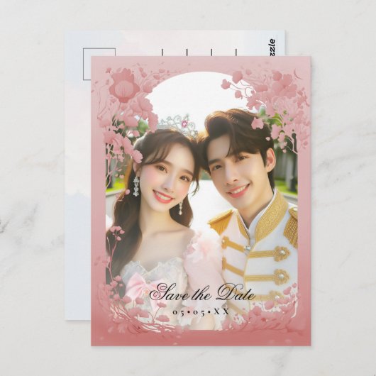 Sprookjesfoto bewaar de datum briefkaart (Voorkant / Achterkant)