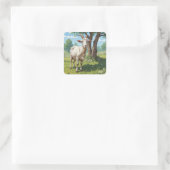 Sprookjesgeit Vierkante Sticker (Tas)
