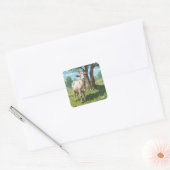 Sprookjesgeit Vierkante Sticker (Envelop)